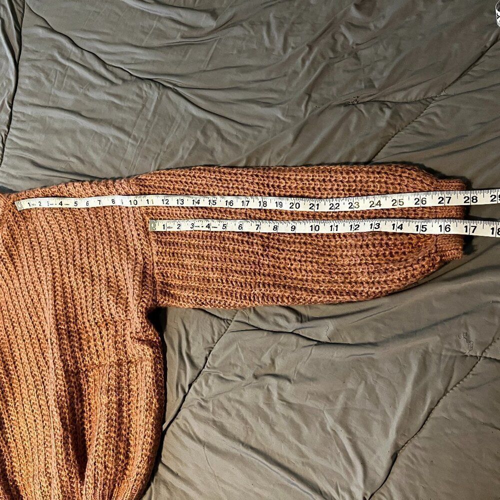 Women's Pink Pullover Sweater - Picture 6 of 6